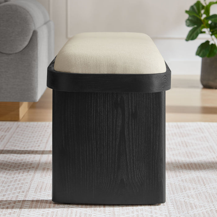 Iver 43" Upholstered Wood Accent Bench