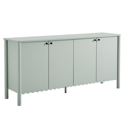 Modway Emmeline 66" 4-Door Scalloped Sideboard Cabinet Storage Shelf - View 28