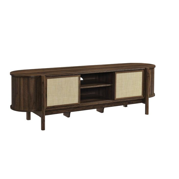 Modway Reid 61" TV Stand Living Room Furniture in Brown