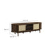 Modway Reid 61" TV Stand Living Room Furniture in Brown - Detail View
