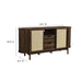 Modway Reid 63" Curved Sideboard Living Room Furniture in Brown - Detail View