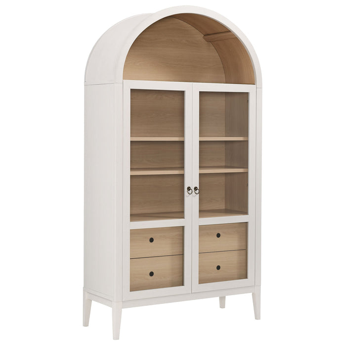 Nolan 74" Tall Arched Storage Display Cabinet