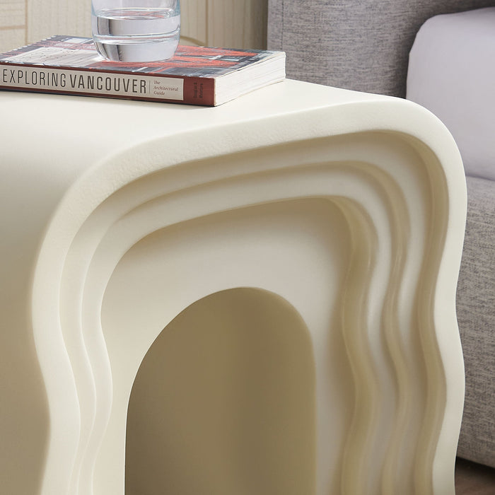 Modway Jorin Squiggle Side Table Living Room Furniture - Close-Up