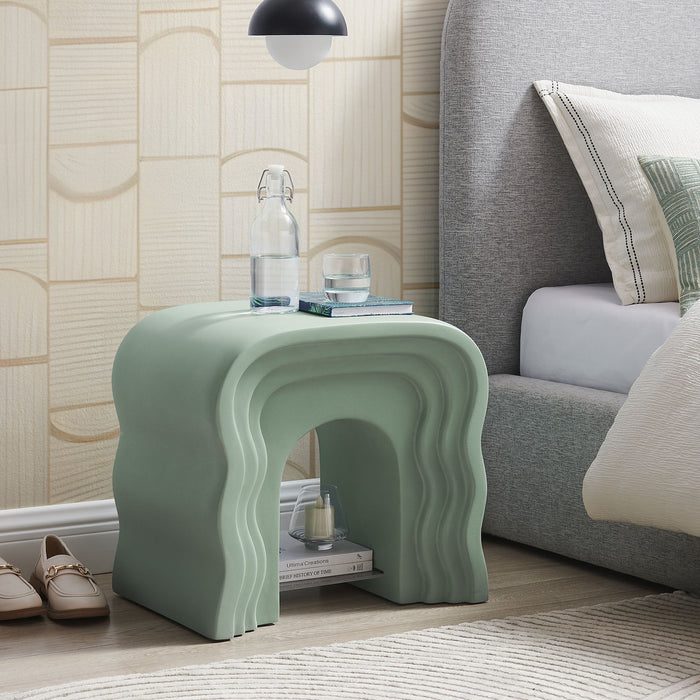 Modway Jorin Squiggle Side Table Living Room Furniture - Installation View