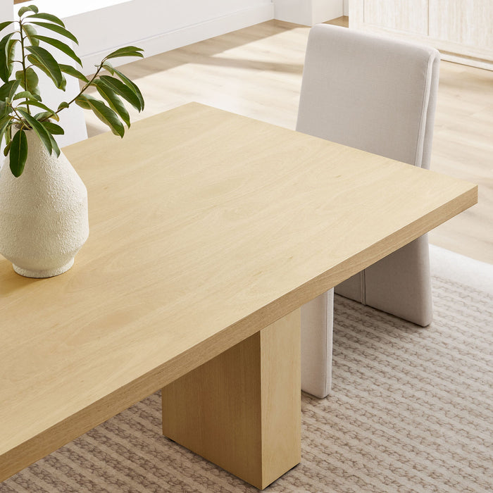 Piston 82" Rectangular Wood Dining Table