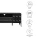 Modway Samos 59" TV Stand Living Room Furniture in Black - Side View