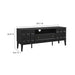 Modway Samos 59" TV Stand Living Room Furniture in Black - Detail View