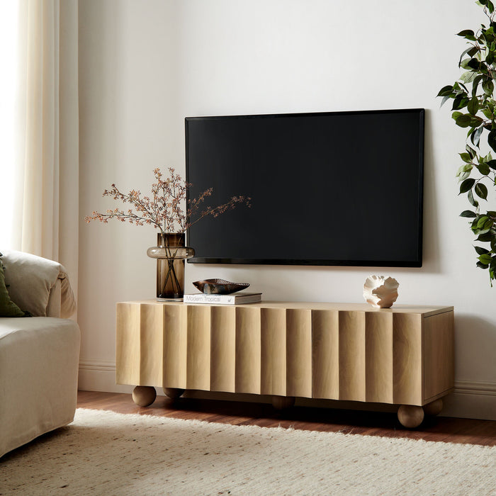 Modway Sorren Scalloped 54" Wood TV Stand Living Room Furniture - View 9