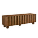 Modway Sorren Scalloped 54" Wood TV Stand Living Room Furniture in Brown