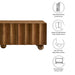 Modway Sorren Scalloped 54" Wood TV Stand Living Room Furniture in Brown - Side View