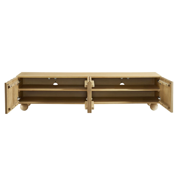 Modway Sorren Scalloped 71" Wood TV Stand Living Room Furniture - View 15