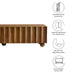 Modway Sorren Scalloped 71" Wood TV Stand Living Room Furniture in Brown - Side View