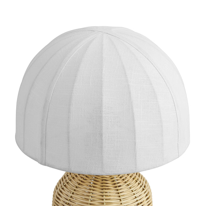 Santo Rattan Table Lamp With Dome Shade