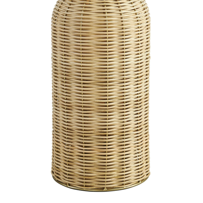 Santo Rattan Table Lamp With Dome Shade