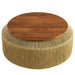 Modway Maris Seagrass and Wood Coffee Table Living Room Furniture - Lifestyle View