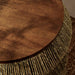 Modway Maris Seagrass and Wood End Table Living Room Furniture - Close-Up