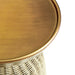 Modway Lazaro Round Rattan Side Table Living Room Furniture - Dimensions