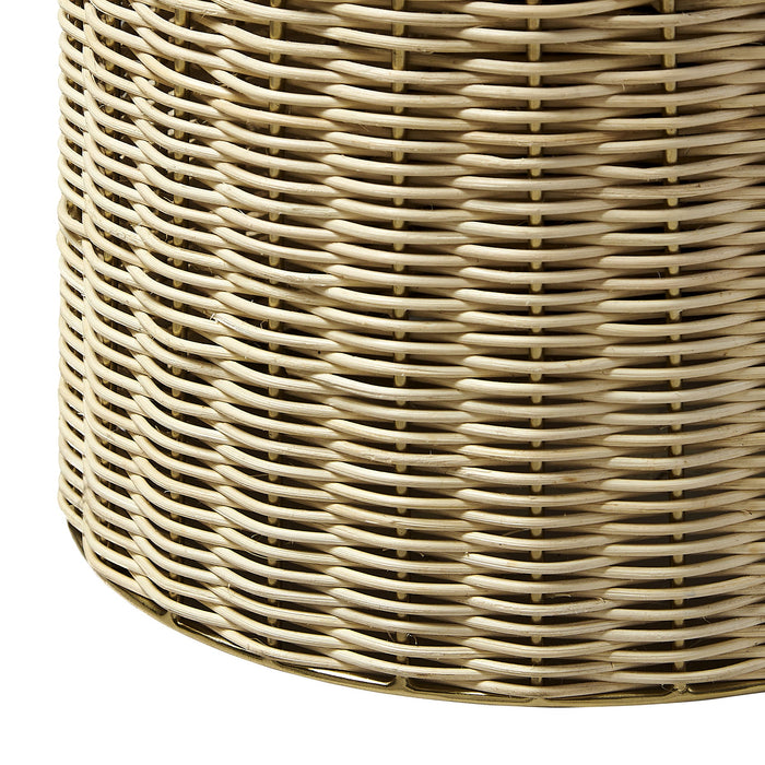 Modway Lazaro Round Rattan Side Table Living Room Furniture - Features