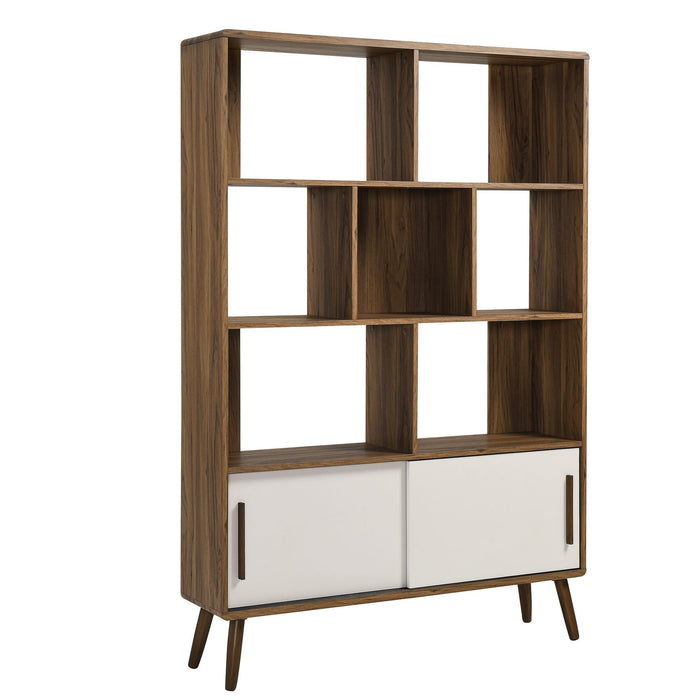 Modway Transmit 45" Bookcase with Sliding Doors Storage Shelf - View 17