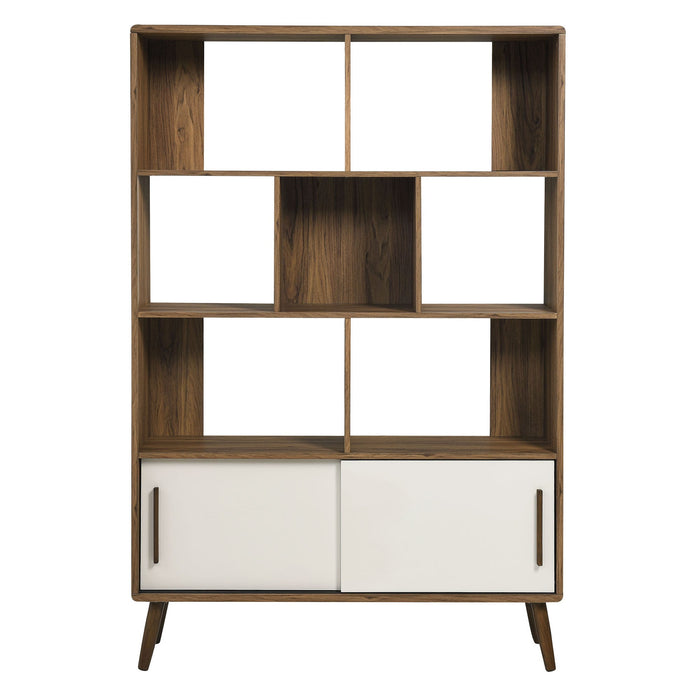 Modway Transmit 45" Bookcase with Sliding Doors Storage Shelf - View 14