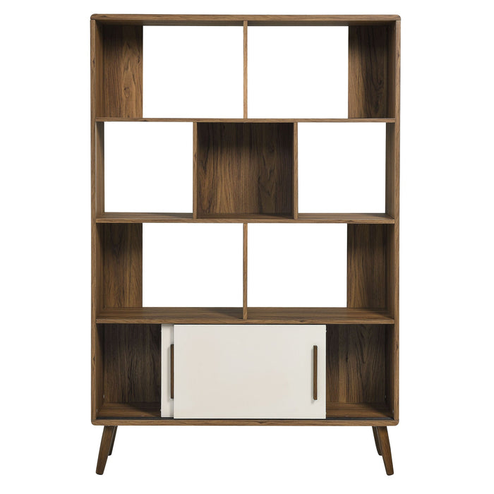Modway Transmit 45" Bookcase with Sliding Doors Storage Shelf - View 15
