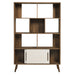 Modway Transmit 45" Bookcase with Sliding Doors Storage Shelf - View 15