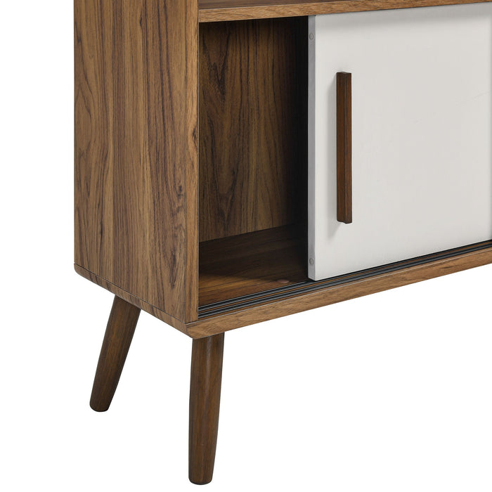 Modway Transmit 45" Bookcase with Sliding Doors Storage Shelf - View 16