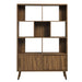 Modway Transmit 45" Bookcase with Sliding Doors Storage Shelf - Dimensions
