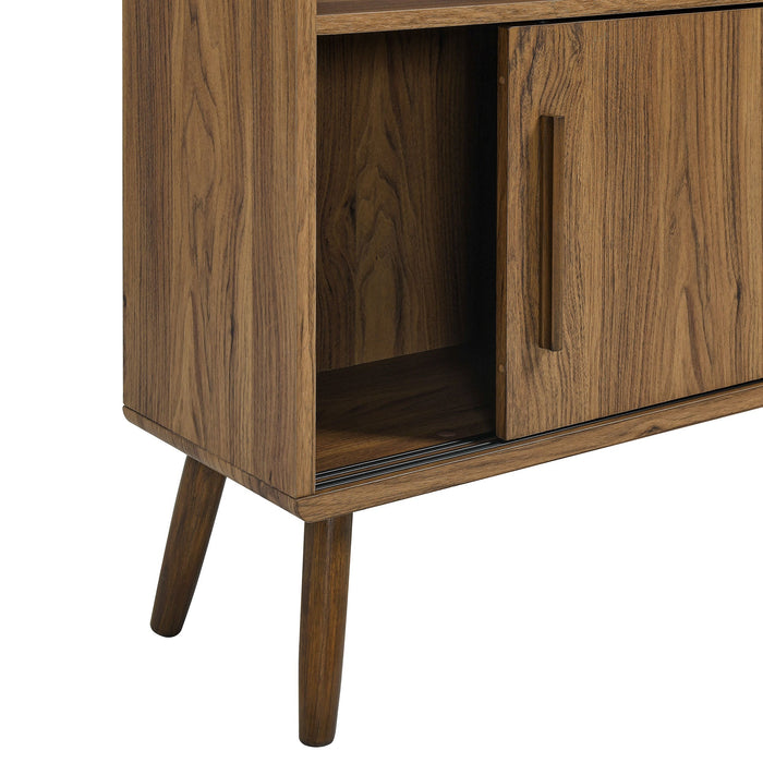 Modway Transmit 45" Bookcase with Sliding Doors Storage Shelf - Installation View