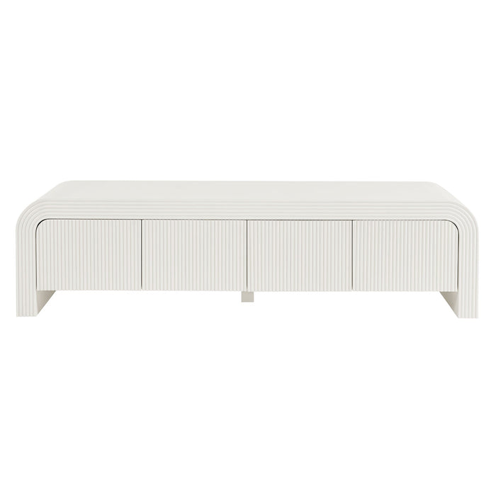 Modway Waterflute 68" Fluted TV Stand Living Room Furniture - Dimensions