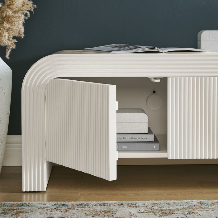 Modway Waterflute 68" Fluted TV Stand Living Room Furniture - Close-Up