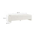 Modway Waterflute 68" Fluted TV Stand Living Room Furniture in Brown - Detail View