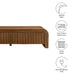Modway Waterflute 68" Fluted TV Stand Living Room Furniture - View 10