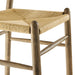 Amish Wood Bar Stool Weathered Gray Teak