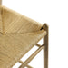 Amish Wood Bar Stool Weathered Gray Teak
