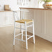 Amish Wood Bar Stool White