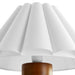 Modway Flora Wood Table Lamp With Pleated Petal Shade Living Room Furniture - View 9