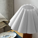 Modway Flora Wood Table Lamp With Pleated Petal Shade Living Room Furniture - Dimensions