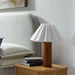 Modway Flora Wood Table Lamp With Pleated Petal Shade Living Room Furniture - Lifestyle View