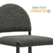 Modway Hayley Upholstered Fabric Counter Stool Living Room Furniture - View 12