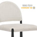 Modway Hayley Upholstered Fabric Counter Stool Living Room Furniture - View 30