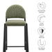 Modway Hayley Upholstered Fabric Counter Stool Living Room Furniture - View 38