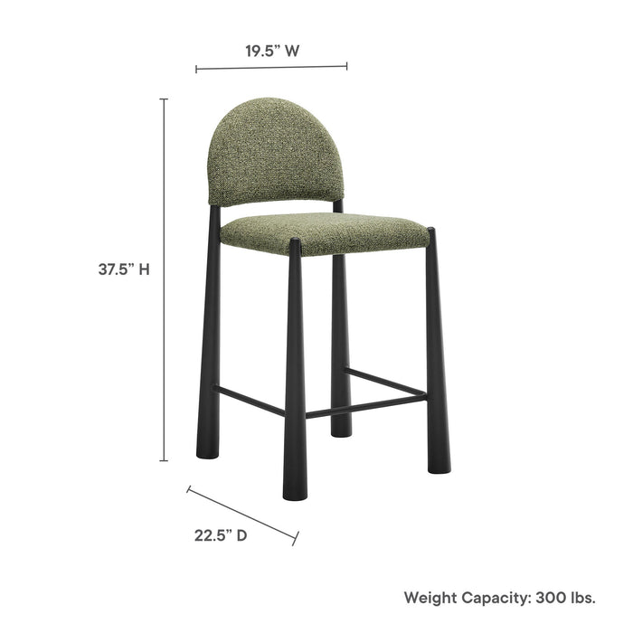 Modway Hayley Upholstered Fabric Counter Stool Living Room Furniture - View 40