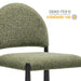 Modway Hayley Upholstered Fabric Counter Stool Living Room Furniture - View 39