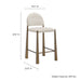 Modway Hayley Upholstered Fabric Counter Stool Living Room Furniture - Close-Up