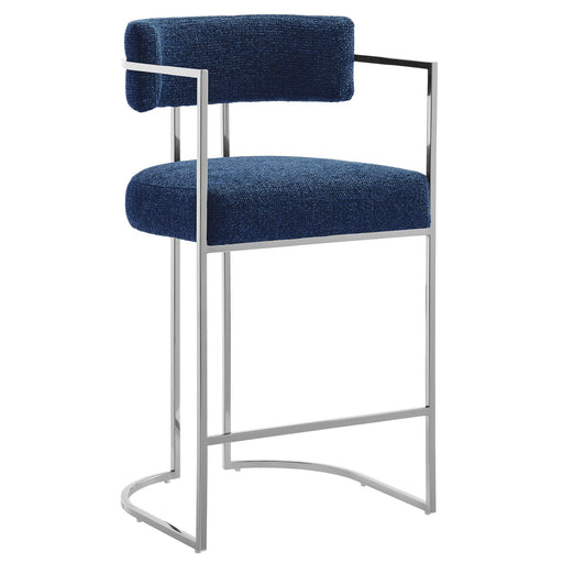 Modway Huron Curved Back Fabric and Metal Counter Stool Living Room Furniture - View 39