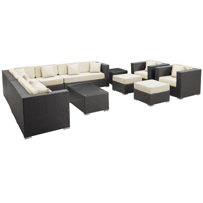 Cohesion 11 Piece Outdoor Patio Sectional Set by Modway - accessory view