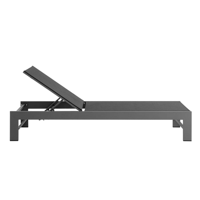 Modway Tahoe Outdoor Patio Mesh and Aluminum Chaise Lounge - Lifestyle View