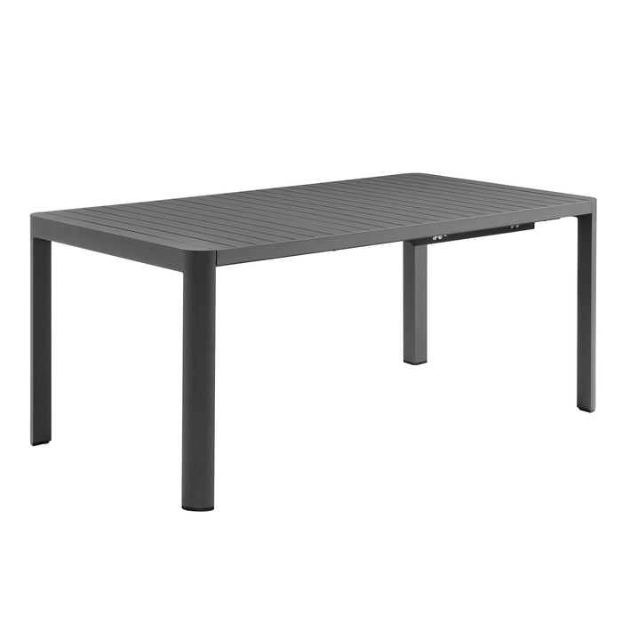 Tahoe Outdoor Patio Aluminum Extendable Dining Table