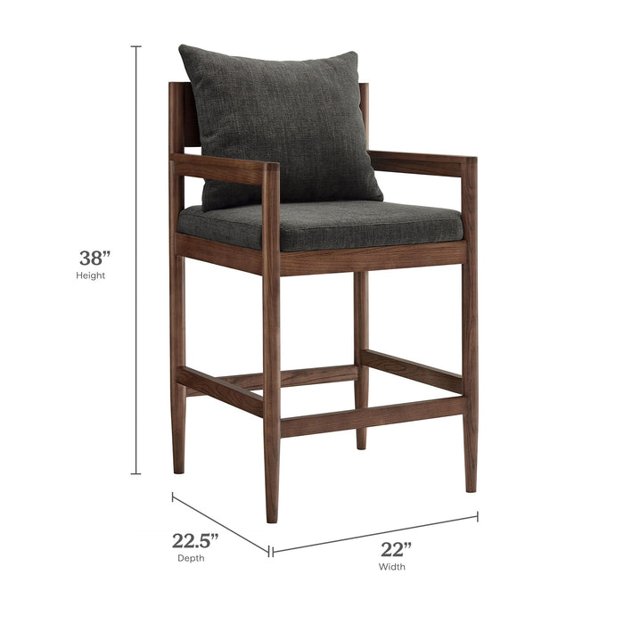 Modway Remington Wood Counter Stool Living Room Furniture - View 11